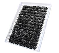 266pcs 80D Thick Volume Clusters Natural Eyelash Extensions Russian D Curl Individual Eyelash Cluster Makeup Tools Lashes(80D-0.07D 9-16mm)[60D,12-18Mix]