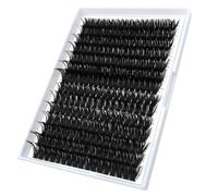 266pcs 80D Thick Volume Clusters Natural Eyelash Extensions Russian D Curl Individual Eyelash Cluster Makeup Tools Lashes(80D-0.07D 9-16mm)[80D+100D,12-18Mix]