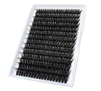 266pcs 80D Thick Volume Clusters Natural Eyelash Extensions Russian D Curl Individual Eyelash Cluster Makeup Tools Lashes(80D-0.07D 9-16mm)[80D,12-18Mix]