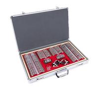 266pcs Trial Lens Metal Optical Trial Lens Set Optometry Lens Optometry Box Trial Lens Equipment Eye Protection Accessories Ophthalmic Trial Case Lenses with Aluminum Storage Case