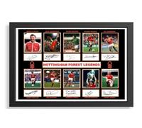 267) Nottingham Forest x10 Legends Signed Framed Autograph Signature A4 (21 X 297 CM) Art Work Wall Art Display (REPRINT) #####