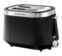 Russell Hobbs 2 Slice Toaster [980W, Frozen/Cancel/Reheat function with Indicator light] Brontë (Extra wide slots, 6 Browning levels, Lift & Look function, Lift high feature) Matte Black - 26760