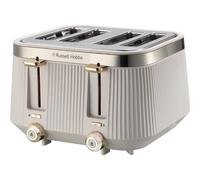 Russell Hobbs 4 Slice Toaster [1960W, Frozen/Cancel/Reheat function with Indicator light] Brontë Stone (Extra wide slots, 6 Browning levels, Lift & Look function, Lift high feature) 26771