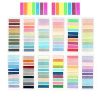 2680 Pcs Sticky Tabs, Book Tabs for Annotating Books, 14 Sheets Sticky Index Tabs, Morandi Sticky Notes Tabs for Annotation Books, Page Markers, Bible Accessories, Index, School Supplies