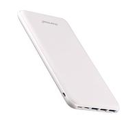 26800mAh Power Bank USB C Battery Pack Portable Charger USB Slim Type C with 3 Inputs & 4 iSmart Outputs compatible with Smartphones Tablets and More (White)