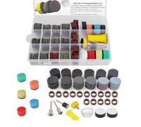 268Pcs 25mm Wet and Dry Sanding Discs and Drums for Dre-mel Sanding Bits, 60-10000 Grit Sandpaper Compatible with Dre-mel Rotary Tool, Drill Sandings Attachments Polishing Kit for Resin Wood Metal