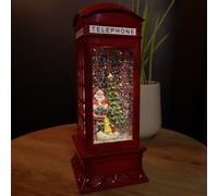 26cm Battery Operated Light up SnowSwirl Santa Speaking! Christmas Decoration with LEDs Samuel Alexander White One Size