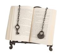 26cm Cast Iron Cookbook Recipe Book Stand Holder Brown