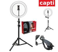 26cm Content Creator LED Ring Light With Stand and Phone Holder