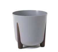 26cm Grey Frida Garden Plastic Plant Pot Indoor & Outdoor Use