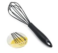 26cm Silicone Whisk Heat Resistant Kitchen Whisks for Non-Stick Cookware for Whisking Cooking Baking Beating Frothing Stirring Black