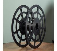 26cm x 9cm Black Plastic Christmas String Light Storage Reel