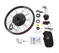 26Inch 72V 2000W Electric Bike Conversion Kit Rear Wheel Powerful Motor Conversion Kit with Controller & Display 9-Speed Adjustment E-Bike Kit for Modified Bicycles