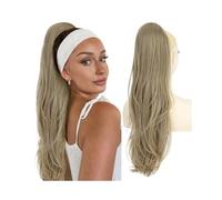 26inch Long Wavy Drawstring Extensions Synthetic Ponytail Hairpieces For Women ，Daily Ues Pony Tail Hair Extension for Daily Use(Light Brown)