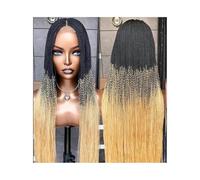 26inches Micro Twist Braided Wig Frontal Lace Wig,Lace Braiding Box Hair(T1B 613)