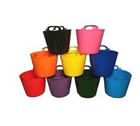 26L Litre Strong Flexi Tubs Trugs Laundry/Storage/Builder/Garden Buckets - Set of 3