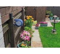 26m Retractable Double Clothes Drying Line, Wall-Mounted Heavy Duty Washing Line, Extendable Reel Airer Clothes line Adjustable Clothes Dryer Line Garden outdoor or indoor (Dark Grey)