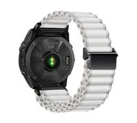 26mm 22mm 20mm Ocean Quick Release Nylon Strap For Garmin Fenix E 8 7 47 51mm 5 5xplus 6XPro 7XPro Tactix7 Wristband Accessories(White B,22MM)