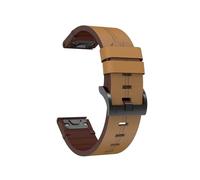 26mm 22mm 20mm Quick Release Leather Watch Strap Fit For Garmin Fenix 7X 7 5S 7S 6X 6 Pro 3 3HR(Light brown,20MM)