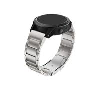 26mm 22mm Quick Adaptation Titanium Strap Fit For Garmin Fenix8 6/6X/6XPro/7/7X/5/5X/5XPlus/3/Forerunner 945 935(Silver,26mm)