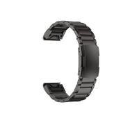 26mm 22mm Quickfit Titanium Strap fit For Garmin Fenix 6/6X/6XPro/7/7X/5/5X/5XPlus/3 Metal Release Watch Band For Forerunner 945 935(Black,22mm)