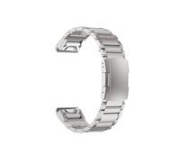 26mm 22mm Quickfit Titanium Strap fit For Garmin Fenix 6/6X/6XPro/7/7X/5/5X/5XPlus/3 Metal Release Watch Band For Forerunner 945 935(Silver,22mm)