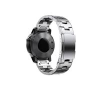 26mm 22mm Quickfit Titanium Strap fit For Garmin Fenix 6/6X/6XPro/7/7X/5/5X/5XPlus/3 Metal Release Watch Band For Forerunner 945 935(Silver 02,22mm)