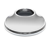 26mm (3/4") Retro Cone Shaped Collar Chrome Plated Steel Hole Cover Tap Rose