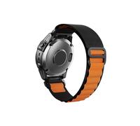 (26mm, A5-Black orange) For Garmin Fenix6x 6por Nylon Watch Strap Quick Release For 7x Pro Enduro Instinct Mk15xplus 22 26mm Arm Strap