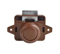 26mm Black Camper Car Push Lock RV Caravan Boat Motor Home Kitchen Cabinet Drawer Latch 1Pcs(Brown)
