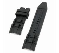 26mm Black Rubber Watch Band for Invicta Pro Diver Chronograph - Replacement Strap