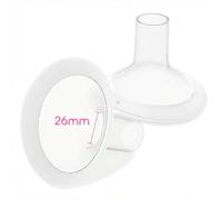 26mm Flange Inserts for Medela Breast Pump, 2pcs Medela Nipple Shields Compatible with Pump in Style, Symphony, Hand Pumpt Parts for Breastfeeding