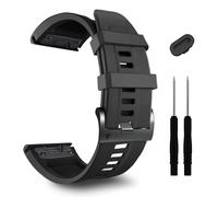26mm for Fenix 7X Pro Band GARMIN Epix Pro 51mm Fenix 6X Watch Strap Fenix 5X Plus Silicone Wristband Fenix 6X Pro Descent Mk2i MK3i 51mm Smartwatch WristBand，Blue