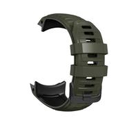26mm No Gaps Silicone Watchband fit for Garmin Instinct 2X(Army green black)