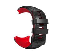 26mm No Gaps Silicone Watchband fit for Garmin Instinct 2X(Black red)