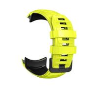 26mm No Gaps Silicone Watchband fit for Garmin Instinct 2X(Green black)