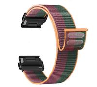 26mm nylon Strap for Garmin Fenix 8 51mm 7X 6X Pro 5X soft weave Watch Band for Garmin Quatix tactix 8 7 51mm Enduro descent MK3 MK2 Instinct 2X 3 50mm Quick drying Wristband ((L)_wine green,26mm)