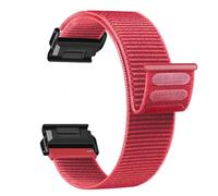 26mm nylon Strap for Garmin Fenix 8 51mm 7X 6X Pro 5X soft weave Watch Band for Garmin Quatix tactix 8 7 51mm Enduro descent MK3 MK2 Instinct 2X 3 50mm Quick drying Wristband ((L)_red,26mm)
