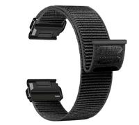 26mm nylon Strap for Garmin Fenix 8 51mm 7X 6X Pro 5X soft weave Watch Band for Garmin Quatix tactix 8 7 51mm Enduro descent MK3 MK2 Instinct 2X 3 50mm Quick drying Wristband ((L)_black,26mm)