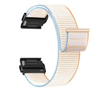 26mm nylon Strap for Garmin Fenix 8 51mm 7X 6X Pro 5X soft weave Watch Band for Garmin Quatix tactix 8 7 51mm Enduro descent MK3 MK2 Instinct 2X 3 50mm Quick drying Wristband ((L)_milk,26mm)