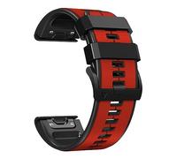 【26mm】 Quick Release Color 26mm Silicone Strap: The Perfect Comfortable for Your Smartwatch Small Watches (Red, One Size)