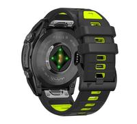 26mm QuickFit Watch Band for Garmin Fenix 8 51mm/7X/6X/5X (Pro/Plus)/Fenix 3 HR, Descent Mk2i Mk2, Tactix 8 7, Enduro 2 3, Epix Pro Gen 2 (51mm) - Silicone Bands Easy Fit Strap for Garmin Watch (Black