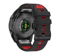26mm QuickFit Watch Band for Garmin Fenix 8 51mm/7X/6X/5X (Pro/Plus)/Fenix 3 HR, Descent Mk2i Mk2, Tactix 8 7, Enduro 2 3, Epix Pro Gen 2 (51mm) - Silicone Bands Easy Fit Strap for Garmin Watch (Black