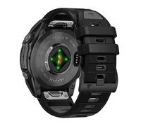 26mm QuickFit Watch Band for Garmin Fenix 8 51mm/7X/6X/5X (Pro/Plus)/Fenix 3 HR, Descent Mk2i Mk2, Tactix 8 7, Enduro 2 3, Epix Pro Gen 2 (51mm) - Silicone Bands Easy Fit Strap for Garmin Watch (Black