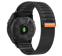 26mm Replacement for Garmin Fenix 8-51mm/7X/6X/5X/Instinct 2X Watch Band, Nylon Soft Breathbale Quick Release Strap Hook & Loop Band for D2 Delta PX Fenix 7X 6X Pro/5X Plus/3 HR/Instinct 2X Solar 3