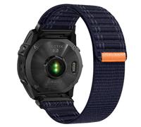 26mm Replacement for Garmin Fenix 8-51mm/7X/6X/5X/Instinct 2X Watch Band, Nylon Soft Breathbale Quick Release Strap Hook & Loop Band for D2 Delta PX Fenix 7X 6X Pro/5X Plus/3 HR/Instinct 2X Solar 3