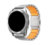 26mm Titanium Band for Garmin Watch Fenix 8 7X Pro Tactix7 EPIXPro 51mm Enduro 3 2 Instinct 2X 50mm Quick Fit Strap Accessories(Titanium orange,26mm(Fenix 5X/5XPlus))