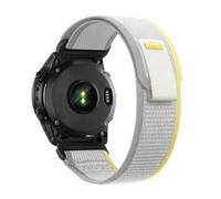 26mm watch band for garmin fenix 7x sapphire solar fenix 6x pro solar fenix 5x 3 hr quick release fit Nylon watch strap replacement for garmin epix 2 pro sapphire 51mm Descent MK1/2/2i (Color : 26-Wh