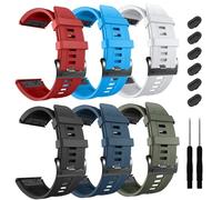 26mm Watch Band，For suitable for Garmin Fenix 7X Pro Epix Pro 51mm Fenix 6X Watch Strap Fenix 5X Plus Silicone Wristband Fenix 6X Pro Descent Mk2i MK3i 51mm Smartwatch WristBand