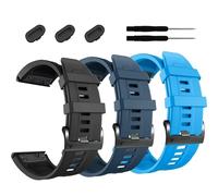 26mm Watch Band，For suitable for Garmin Fenix 7X Pro Epix Pro 51mm Fenix 6X Watch Strap Fenix 5X Plus Silicone Wristband Fenix 6X Pro Descent Mk2i MK3i 51mm Smartwatch WristBand